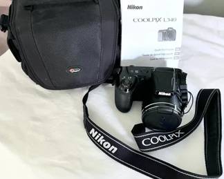 Nikon COOLPIX L340 Camera With Lowepro Case