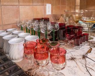 We have lots of interesting glassware.