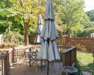 A total of three umbrella