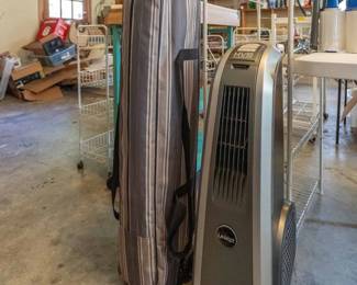 Popup shade. Room heater.