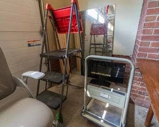 Stepladder and cart