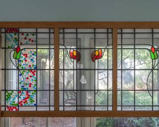 Beautiful stained glass to brighten any room.