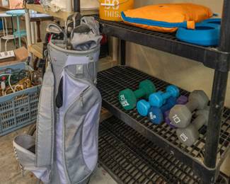 Partial golf set and weights