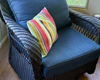 Wicker patio chair