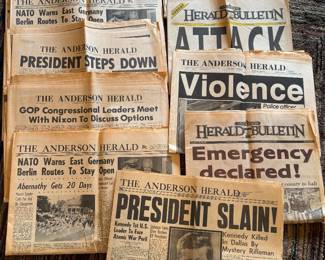 Vintage newspapers