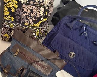Anne Klein, Vera Bradley, etc., and a few vintage bags