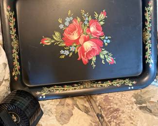 Enamel metal tray