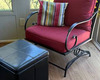 Iron patio chair