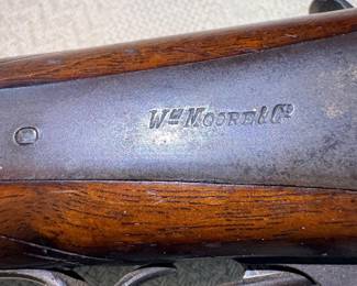 1800s double-barrel shotgun marked “Wm. Moore & Co.”,