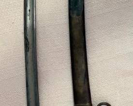 1864 Civil War Sword - U.S. Model (1840–pattern) light artillery saber with scabbard, bearing “Emerson & Silver, Trenton, N.J.”