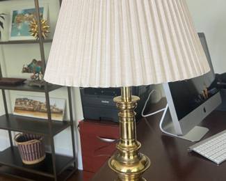 85. Pair of Stiffel Brass Lamps (25")