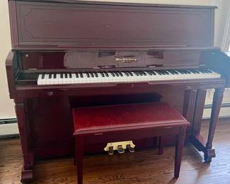 35. Otto Altenburg Upright Piano w/ Bench IMG00446 OA-1478