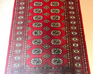 3. Hand Knotted Wool Bokhara Rug (3' x 5')
