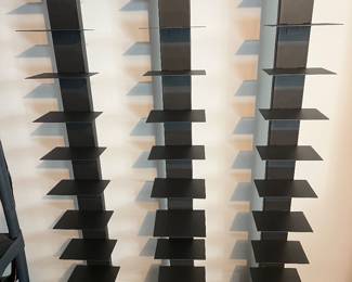 14. Three Metal Folding Bookcase (28" x 11" x 69")