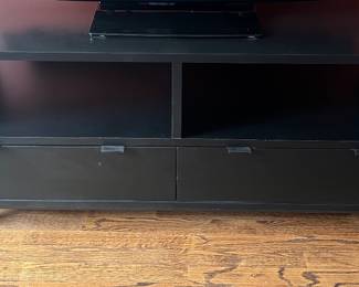 74. Room & Board Black Entertainment Cabinet (55" x 20" x 25")