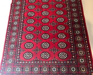 4. Hand Knotted Wool Bokhara Rug (4' x 6')