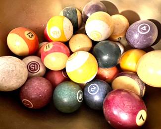 28. Vintage Billiard Balls