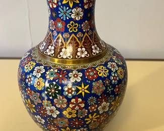 5. Cloisonne Copper Vase 