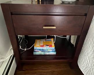 68. Pair of Crate & Barrel One Drawer Nightstands (24" x 19" x 26")