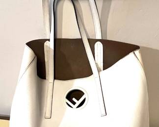 15. Fendi White Purse