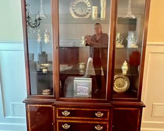 27. American Masterpiece Collection by Hickory Lighted China Cabinet (54" x 16" x 80")