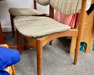 Set of 4 French & Son Danish modern dining chairs