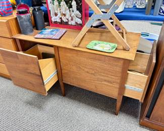 Vintage 1960s MCM file cabinet, handmade by our clients father