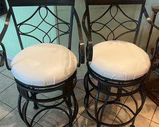 Pair of Swivel Bar Stools 