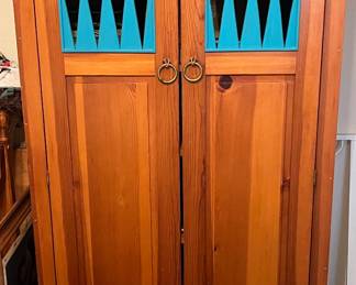 Southwest Style Pine Armoire 
