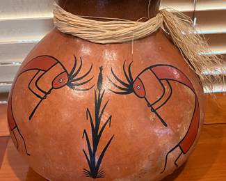 Gourd signed by Jeff Linton