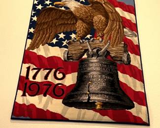 Vintage 1976 United States Bicentennial tapestry 