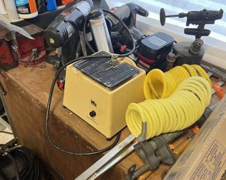 Assorted tools and garage items