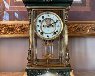 Asonia Crystal Regulator Mantel Clock.