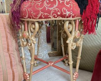 Sweetest Cast Metal Vanity Stool