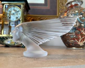 Lalique Victoire Car Mascot glass bust.