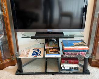 Glass TV stand