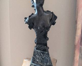 Art Noveau Bronze Bust
