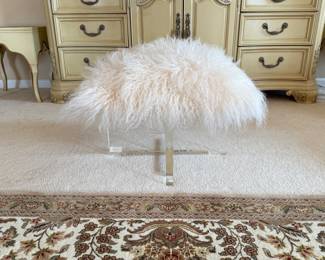 Jonathan Adler Lamb Acrylic Stool