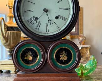 E. Ingraham Co. "Spectacle" Rosewood Clock