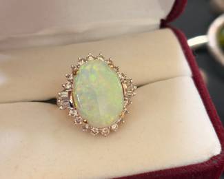 Stunning opal and diamonds