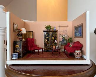 Classic Sitting Room Miniature Room Box