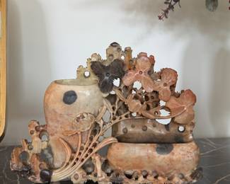 Soapstone Brush Pot
