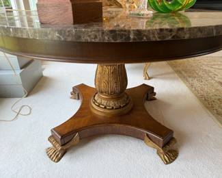Drexel Heritage Round Regency style Marble top Table