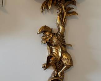Gold Monkey Wall Sconce (2)