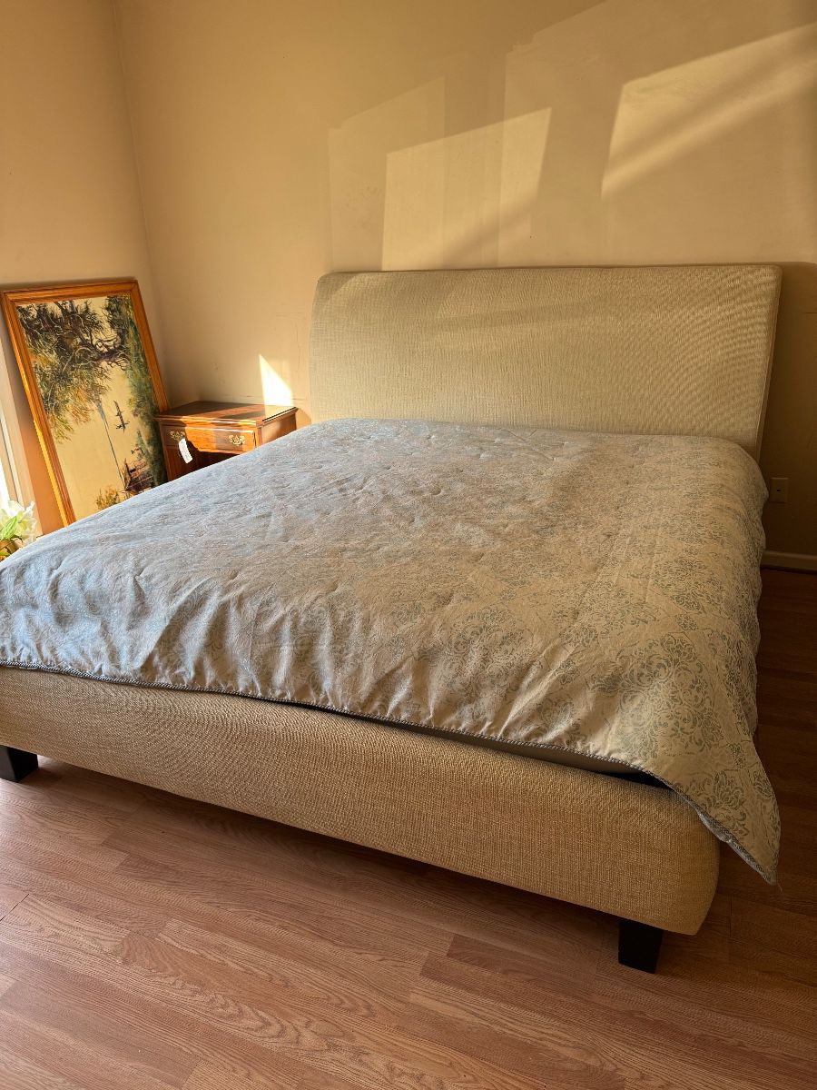 King bed and mattress and box springs 