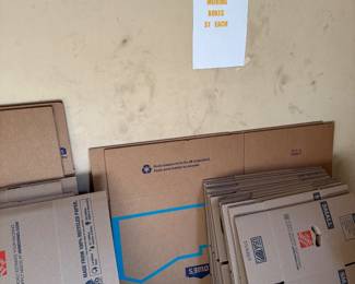 Moving boxes various sizes