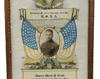 1917 ENLISTED U.S.N.A. CERTIFICATE