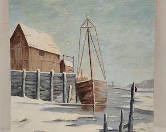 PAINTING ON CANVAS BOARD