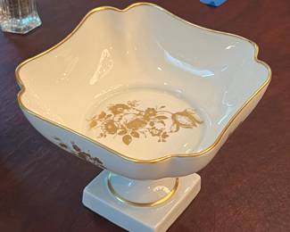 53. Limoges Porcelain Pedestal Dish (6.5" x 5")