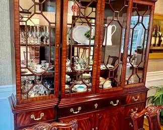 8. Henkel Harris Lighted China Cabinet (78" x 18" x 92")